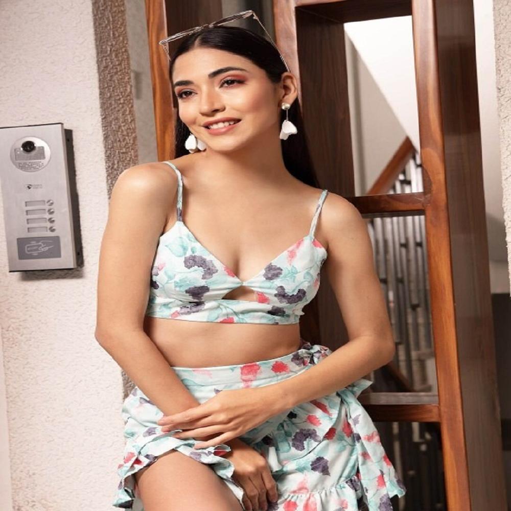Floral Printed Bralette Top , Sleeveless