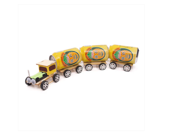 DIY Wooden Small Train Toy Kit DIY Assembled Model