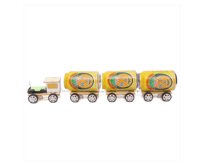 DIY Wooden Small Train Toy Kit DIY Assembled Model