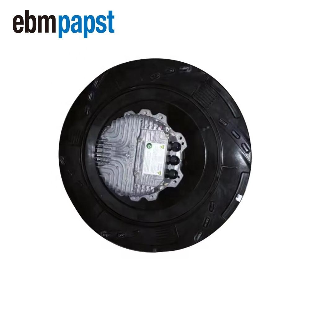 Ebmpapst R3G630-Rb21-61/S01 2700W 400V Ac Ahu Air Handling Unit Air Conditioner Ec Centrifugal Cooling Fan R3G630-Rb21-01 - Color: Black