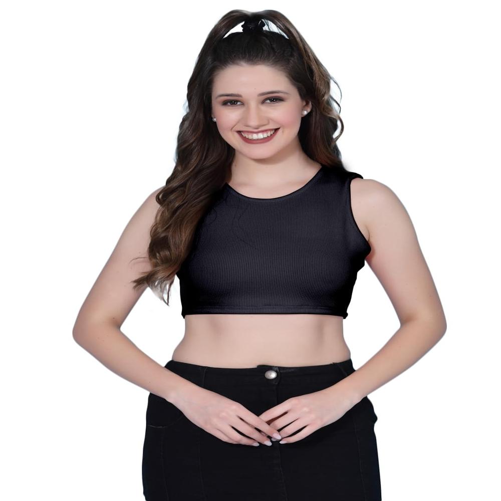 Crop Tops For Women - Color: Black