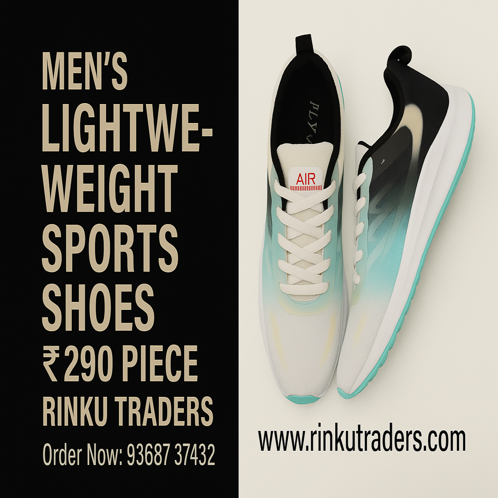 Mens Light Weight Sports Shoes - Color: Different Available
