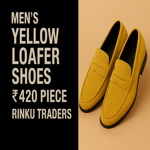 Mens Yellow Loafer