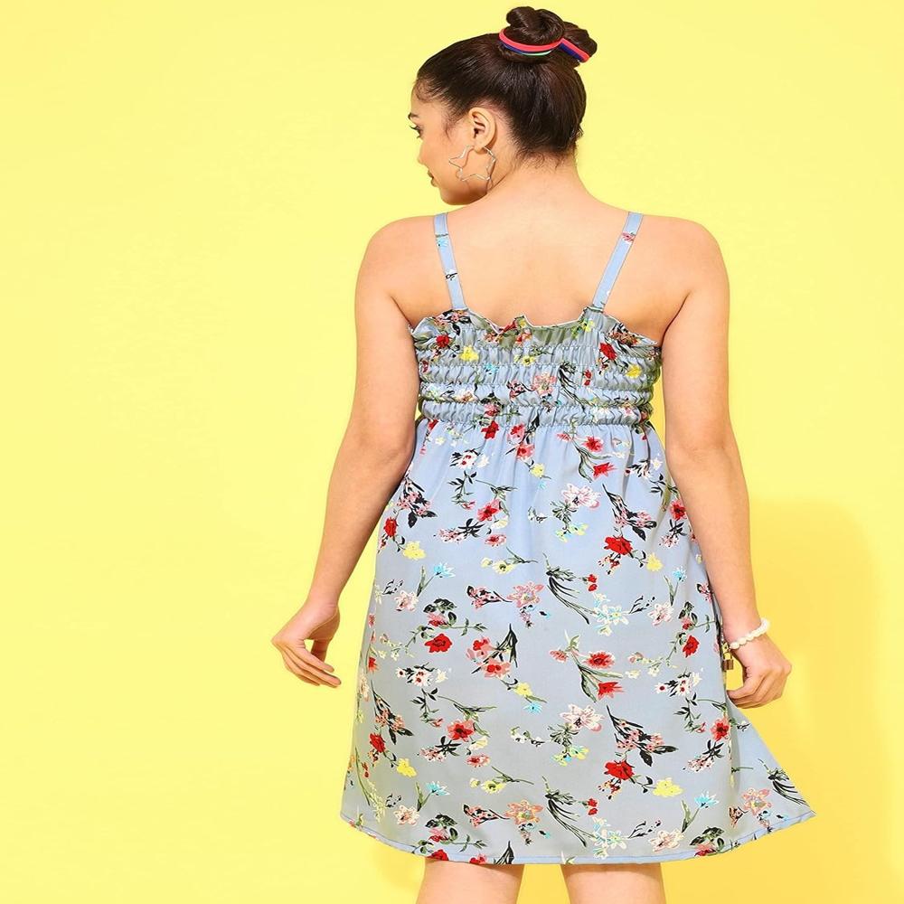 Women's Crepe A-Line Knee-Length Dress
