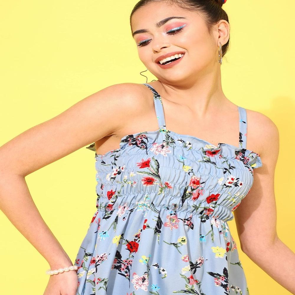 Women's Crepe A-Line Knee-Length Dress