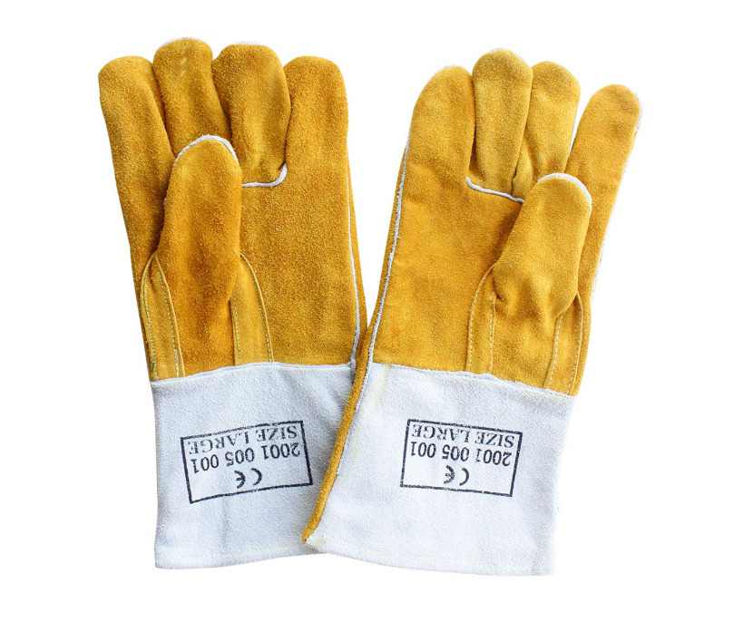 Esab Dura Heavy Duty Premium Leather Welding Gloves - Color: Yellow
