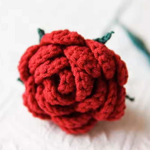 Crochet Rose Flower - Color: Various Available