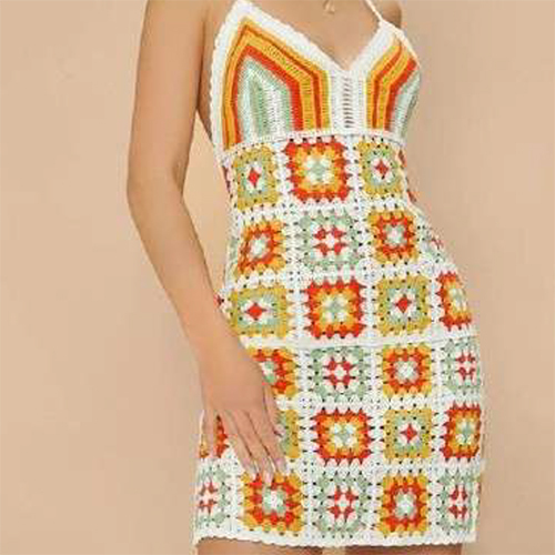 Ladies Crochet Fancy Dress - Color: Various Available