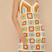 Ladies Crochet Fancy Dress