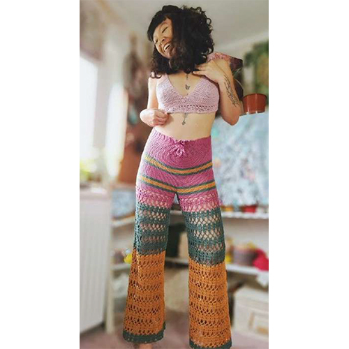 Ladies Crochet Bra Paint - Color: Various Available