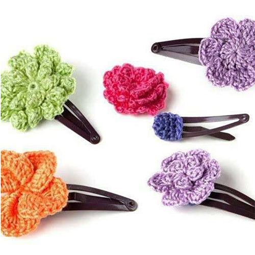 Crochet Hair Clip - Color: Various Available