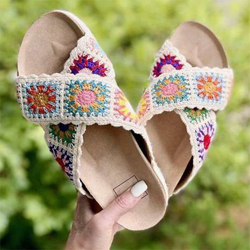 Crochet Slipper - Color: Various Available