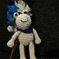 Kids Crochet Monkey Toy - Color: Various Available