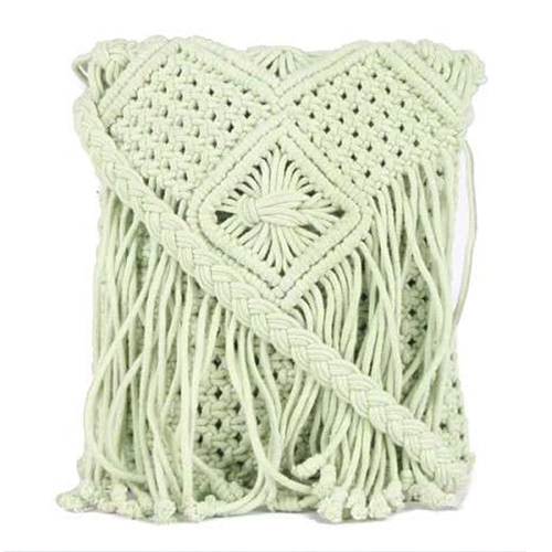 Ladies Macrame Sling Bag - Color: Various Available