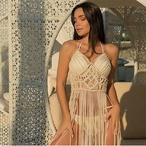 Ladies Designer Macrame Dress - Color: Various Available