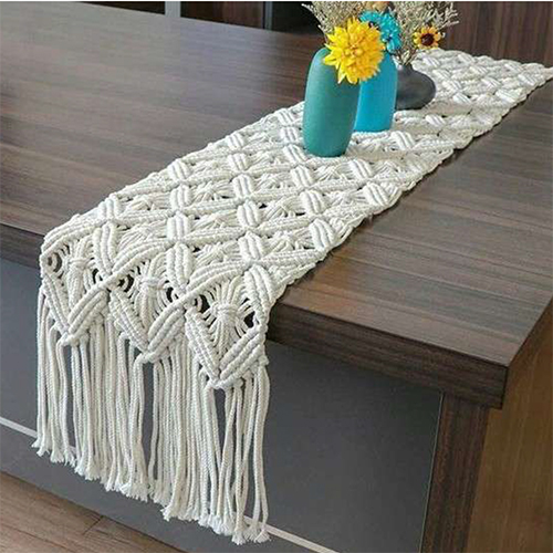 Decorative Macrame Table Runner - Color: Various Available