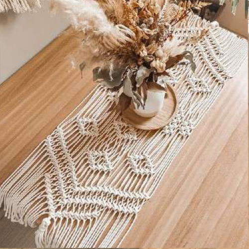 Fancy Macrame Table Runner - Color: Various Available