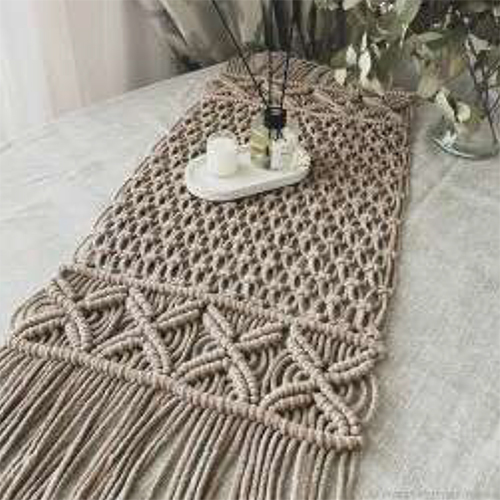 Handmade Macrame Table Runner - Color: Various Available