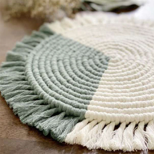 Macrame Table Coaster - Color: Various Available