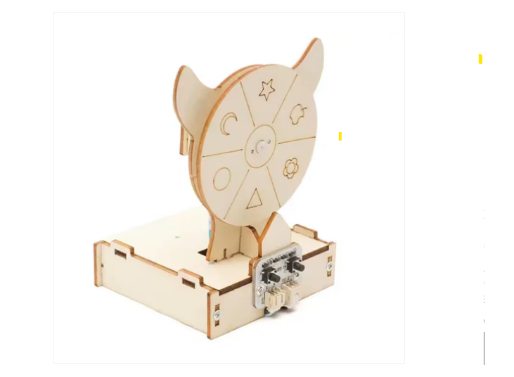Diy Wooden Wheel Fortune Game Kit Diy Stuffed Wood - Color: Brown