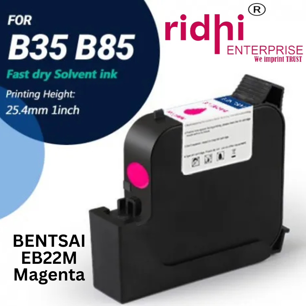 Bentsai Eb22c Cyan Original Solvent Fast Dry Ink Cartridge - Automatic Grade: Semi-automatic