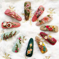 Embroidery Hair Clip