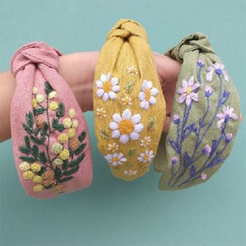 Embroidery Hair Band - Attributes: Comfortable & Soft