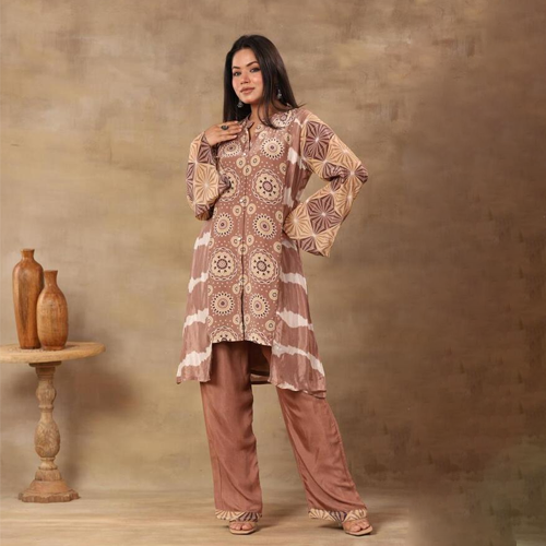 Digital Print Co-Ord Set - Color: Multicolor