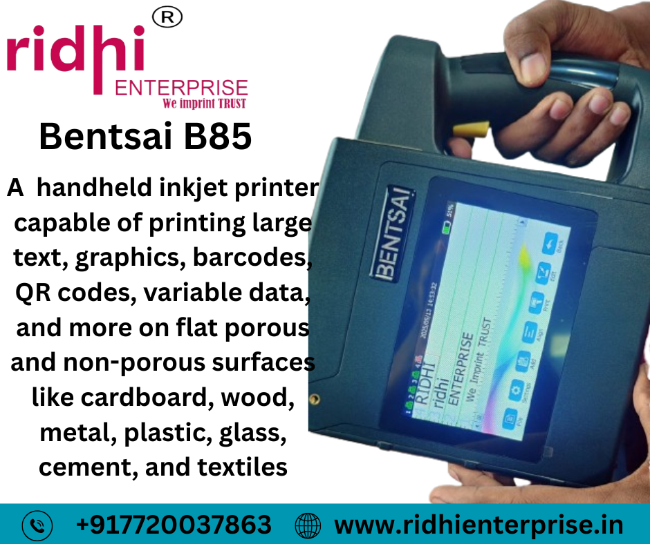 Ridhi Worlds Biggest Handheld Large Character Non-contact Inkjet Printer Model Re - B85 - 100 Mm - Automatic Grade: Semi-automatic