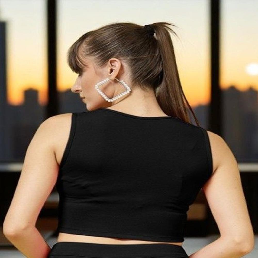 Crop Top With Cut-Out Detailed