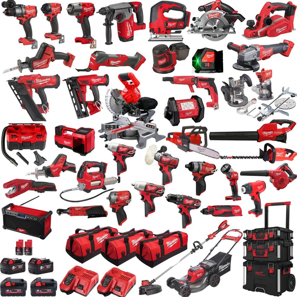 Milwaukee Milkit40A Power Tool Kit 4 X 18V X 5Ah + Hb8 + 2 X 12V X 2Ah Redlithium Batteries 40Pce - Application: Cable Fitting