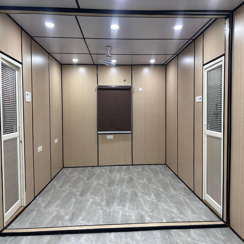 ms prefabricated portable office cabin of size ( 20x10x8.5) ft