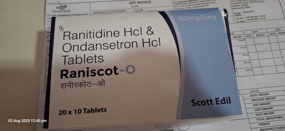 TAB RANITIDINE HCL + ONDANSTERON HCL