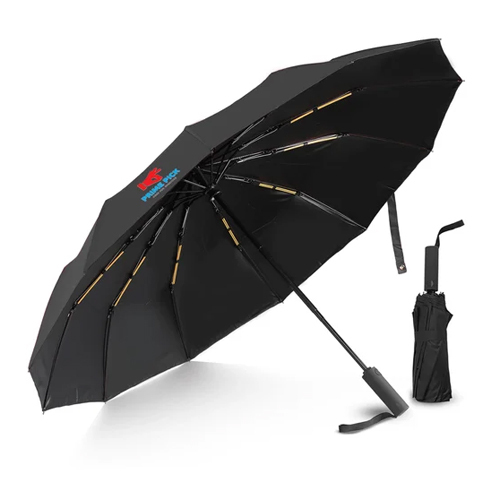 Prime Pick Black Water Resistant Umbrella - Fabric Type: Polyester