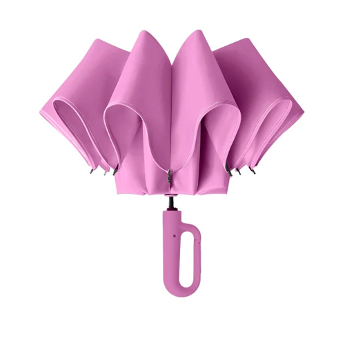 Prime Pick Reflective Strip Pink Umbrella - Fabric Type: Polyester