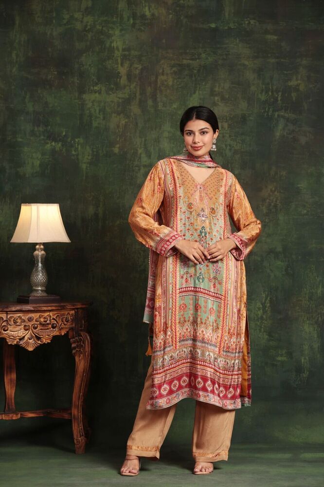 Ladies Sunehri Embroidered Suit Set