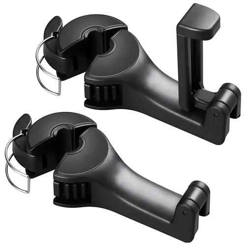 Black Car Hook Mobile Phone Holder - Material: Plastic