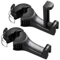 Black Car Hook Mobile Phone Holder