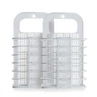 Prime Pick White Foldable Laundry Basket