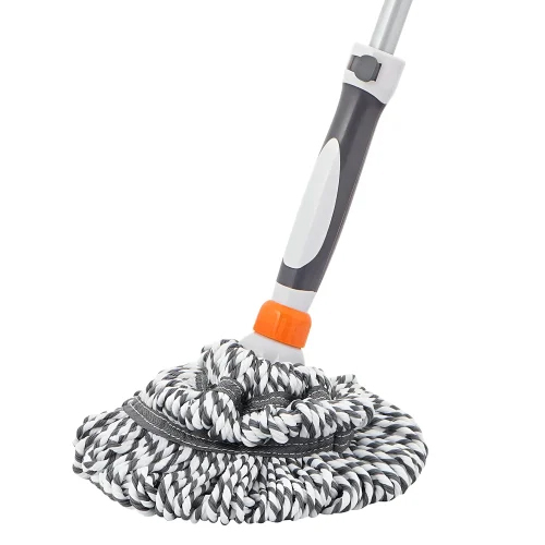 Prime Pick Self Wringing Microfiber Twist Mop - Color: White And Gray
