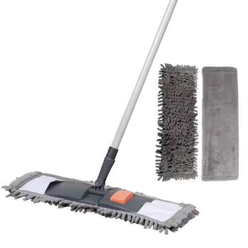 Prime Pick Flat Plastic Cotton Wet And Dry Floor Mop - Color: Gray