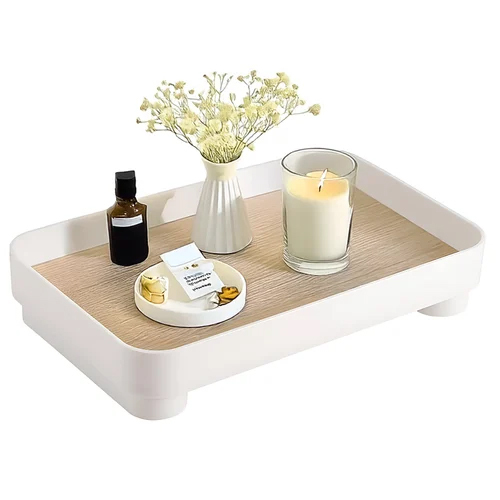 White Square Tray