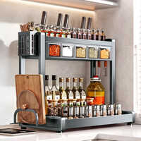 Prime Pick Metal Kitchen Organizer - Color: Black