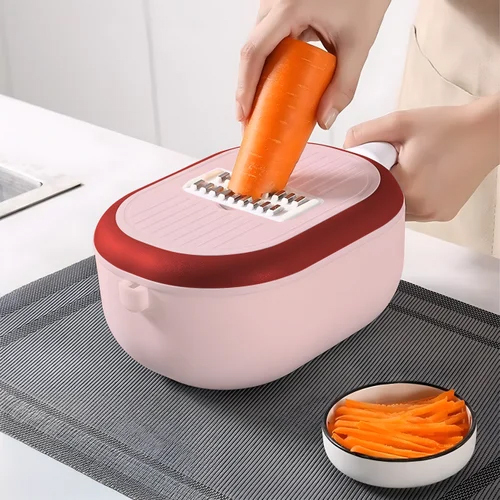 Prime Pick Six-In-One Pink Peeler Organizer