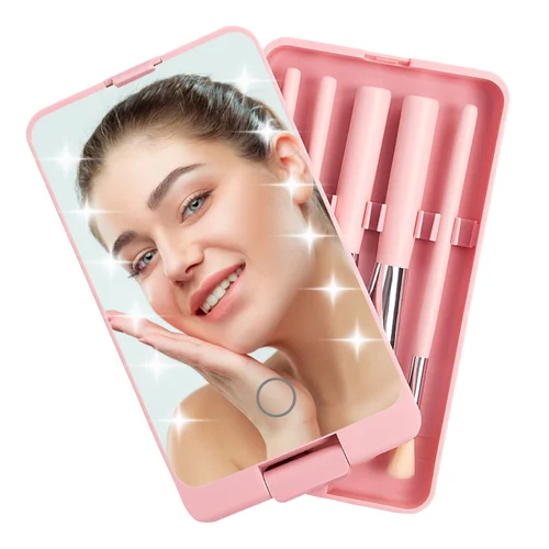 Prime Pick Pink Led Portable Cosmetic Mirror