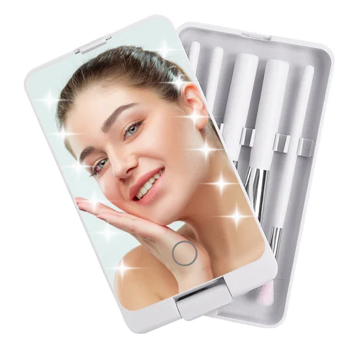 Prime Pick White Led Portable Cosmetic Mirror - Features: Durable