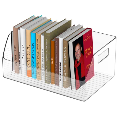 Prime Pick Book Storage Box - Color: Transparent