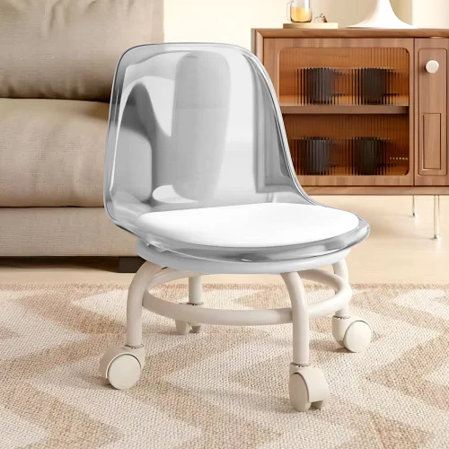 White Transparent Wheel Chair - Feature: Corrosion Resistance