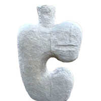 Grey Modern Decorative Paper Mache Flower Vase