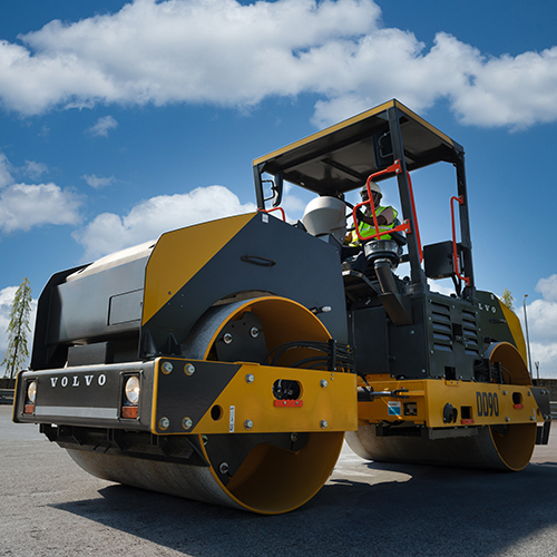 Dd90 Asphalt Compactor - Color: Yellow